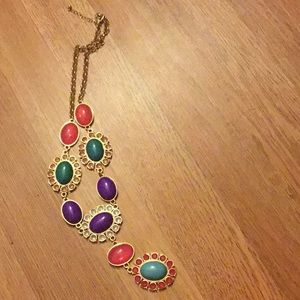 Multi color egg necklace